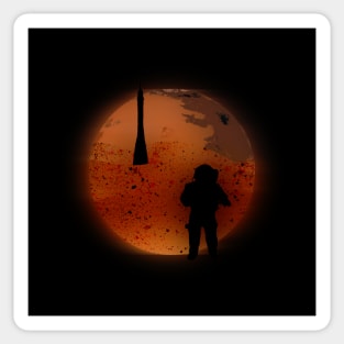 Lost on Mars Sticker